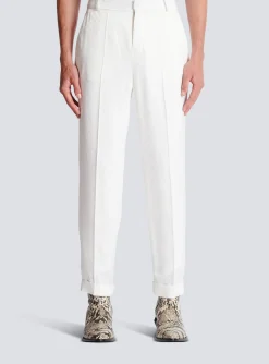 Hot Monogram Satin Trousers Trousers And Shorts