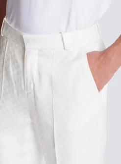 Hot Monogram Satin Trousers Trousers And Shorts