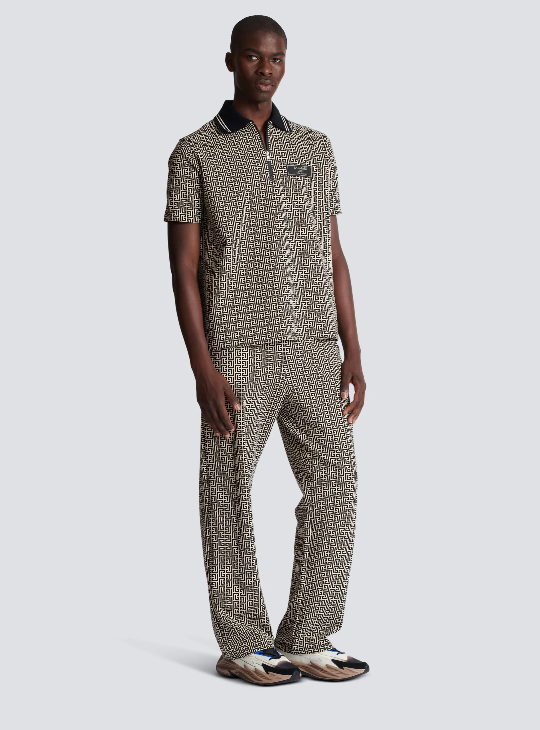 New Monogram Zip Polo Shirt Shirts And Polos
