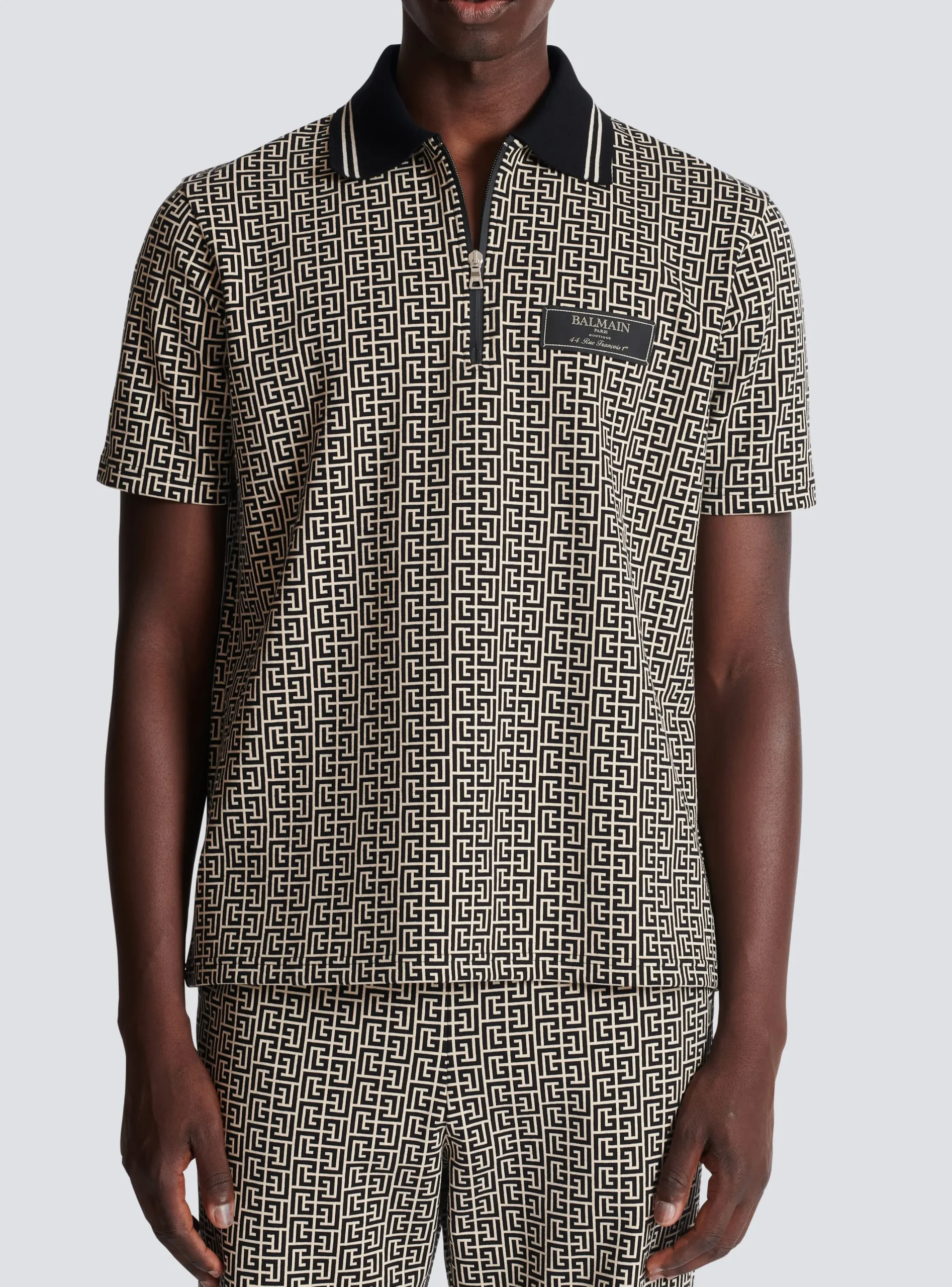New Monogram Zip Polo Shirt Shirts And Polos