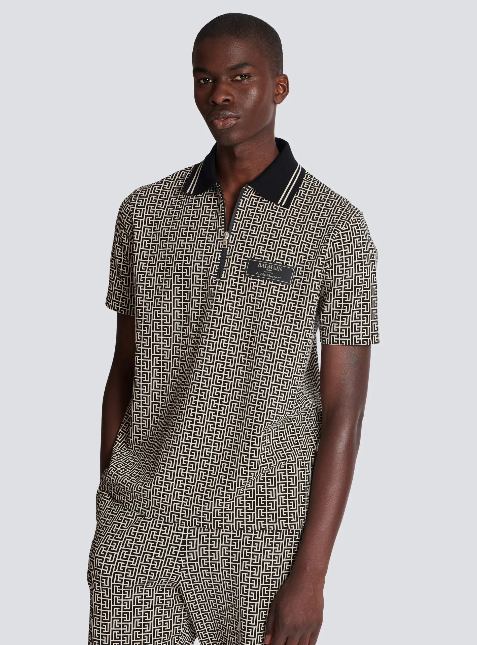 New Monogram Zip Polo Shirt Shirts And Polos