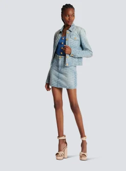 Best Sale Monogrammed Denim Jacket Women Denim|Jackets And Blazers