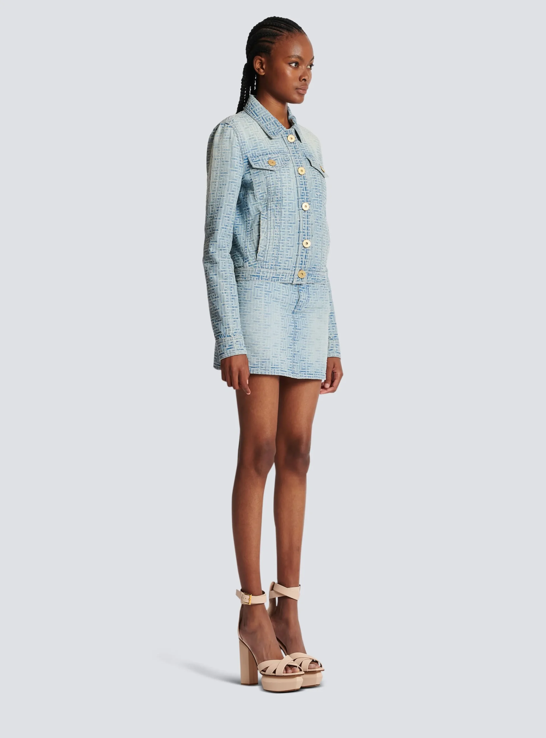 Best Sale Monogrammed Denim Jacket Women Denim|Jackets And Blazers