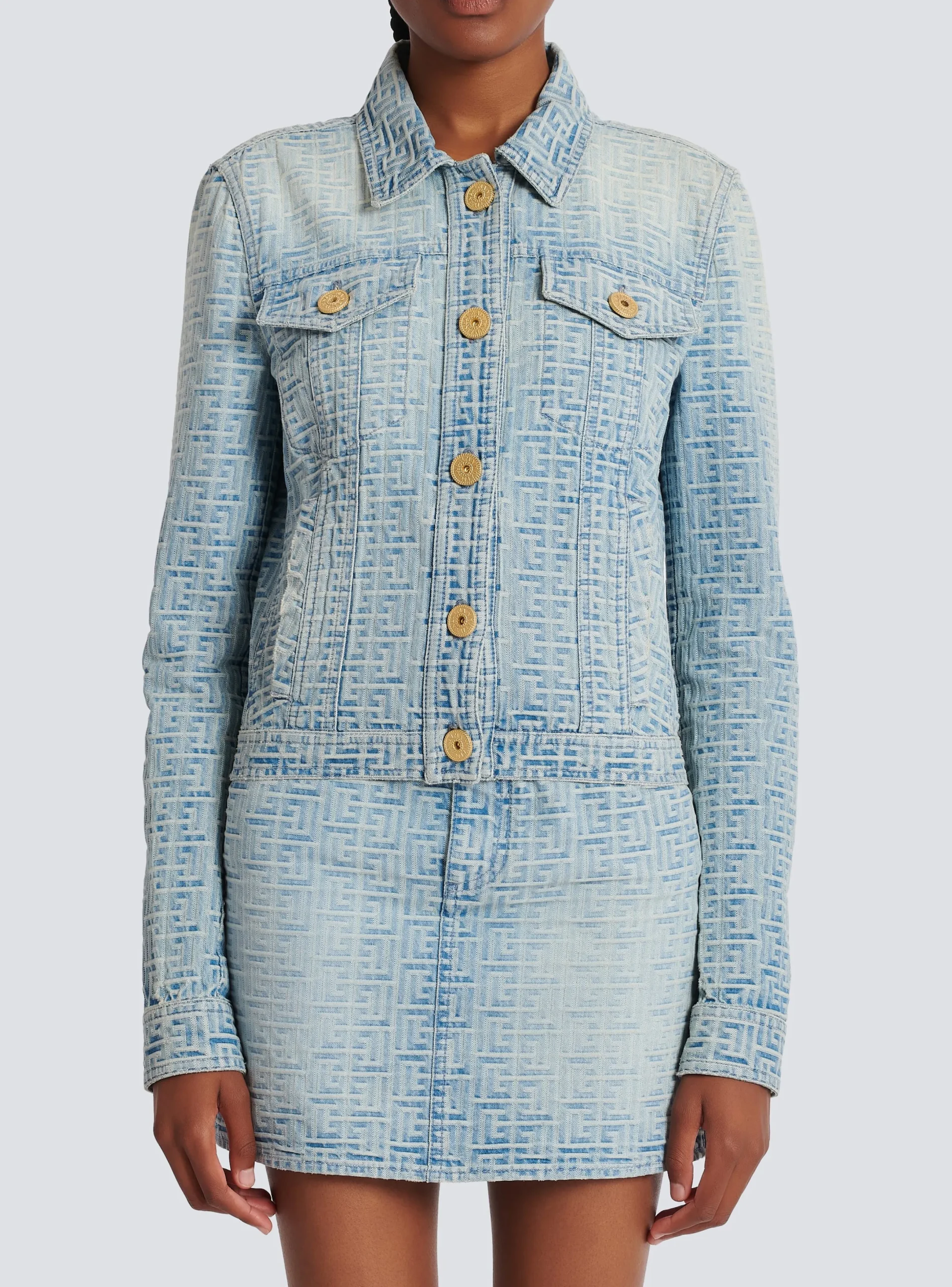 Best Sale Monogrammed Denim Jacket Women Denim|Jackets And Blazers
