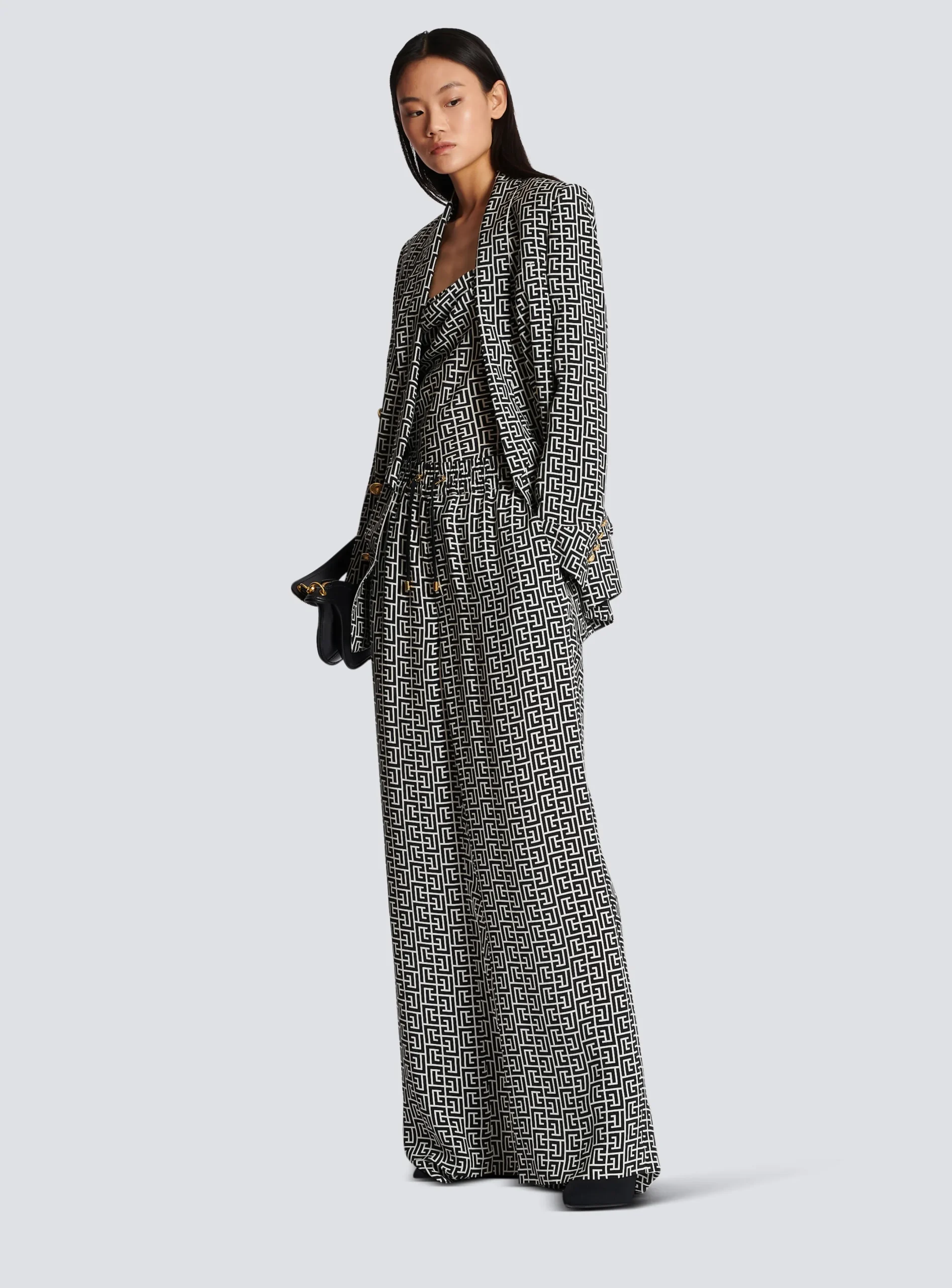 Sale Monogrammed Flowing Trousers Women Trousers And Shorts