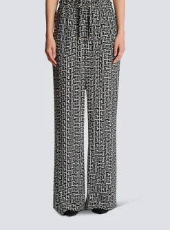 Sale Monogrammed Flowing Trousers Women Trousers And Shorts
