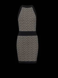 Sale Monogrammed Knit Dress Women Knitwear|Dresses