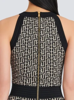 Sale Monogrammed Knit Dress Women Knitwear|Dresses