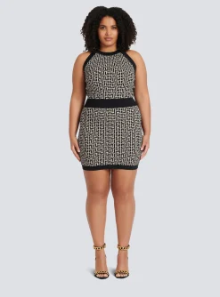Sale Monogrammed Knit Dress Women Knitwear|Dresses