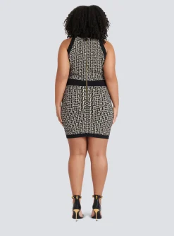 Sale Monogrammed Knit Dress Women Knitwear|Dresses