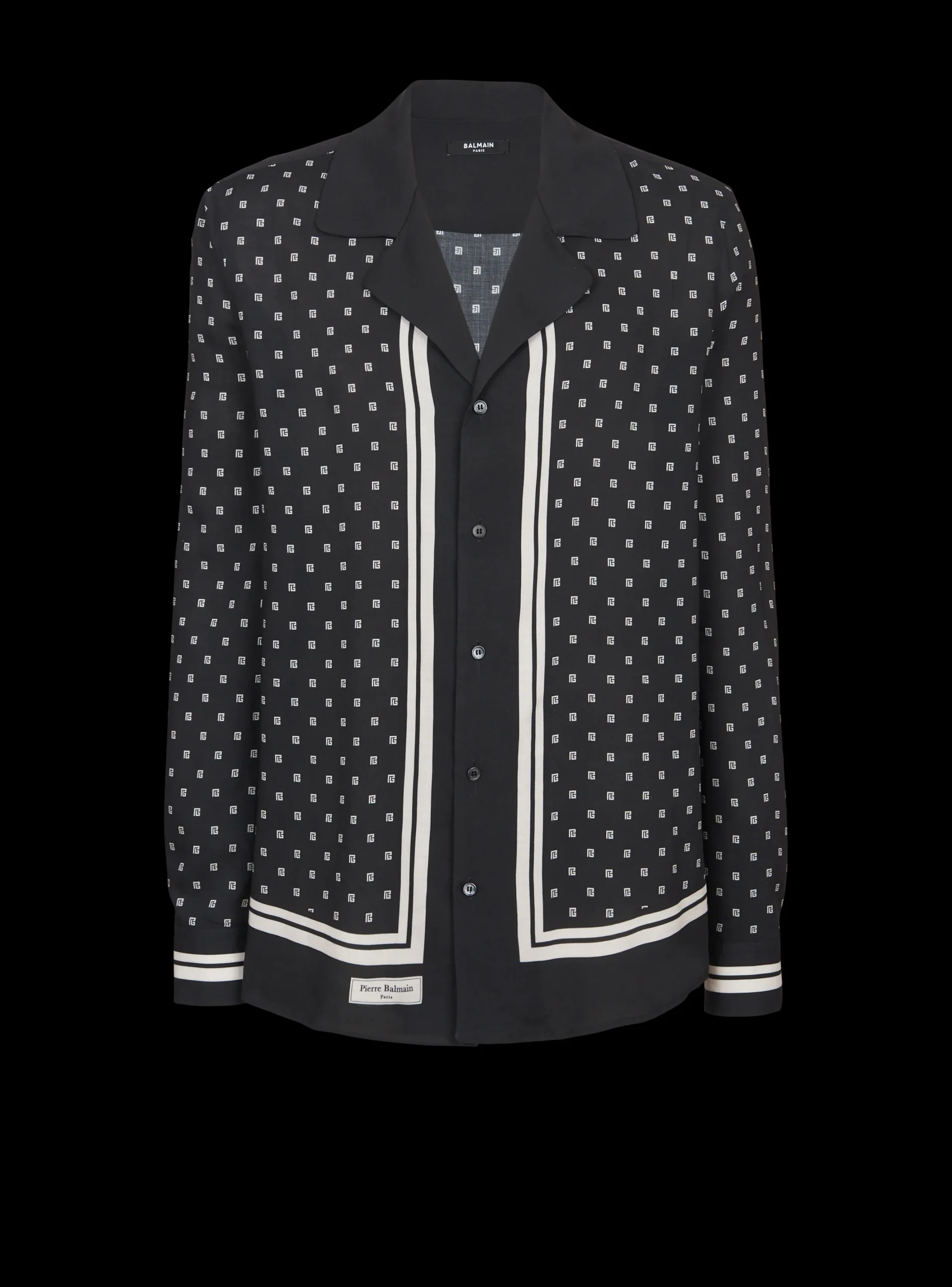 Fashion Monogrammed Scarf-print Shirt Shirts And Polos