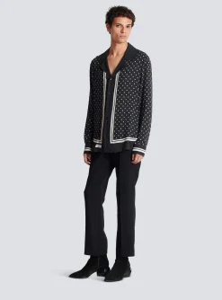 Fashion Monogrammed Scarf-print Shirt Shirts And Polos