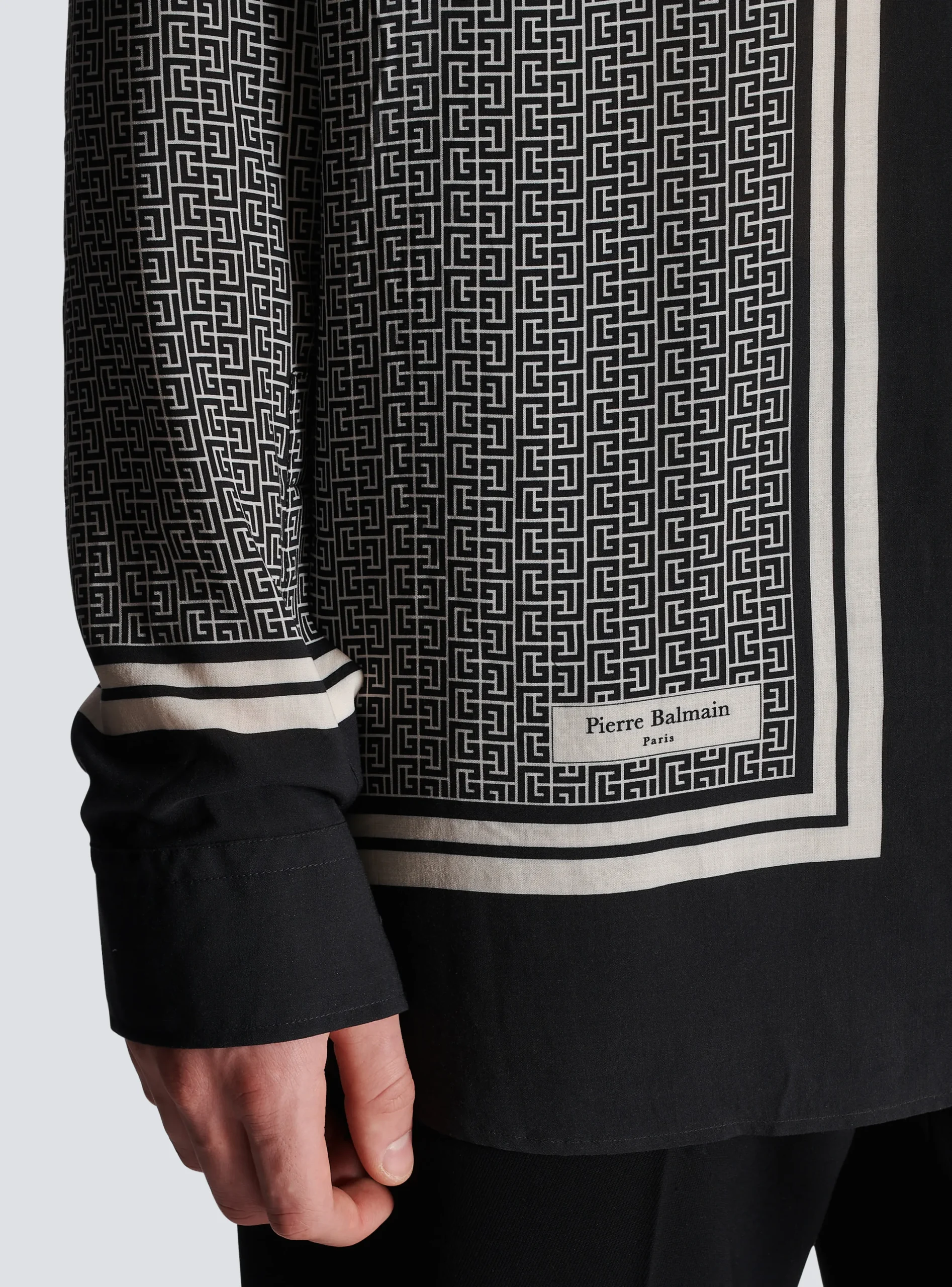 Fashion Monogrammed Scarf-print Shirt Shirts And Polos
