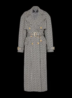 Store Monogrammed Trench Coat Women Outerwear