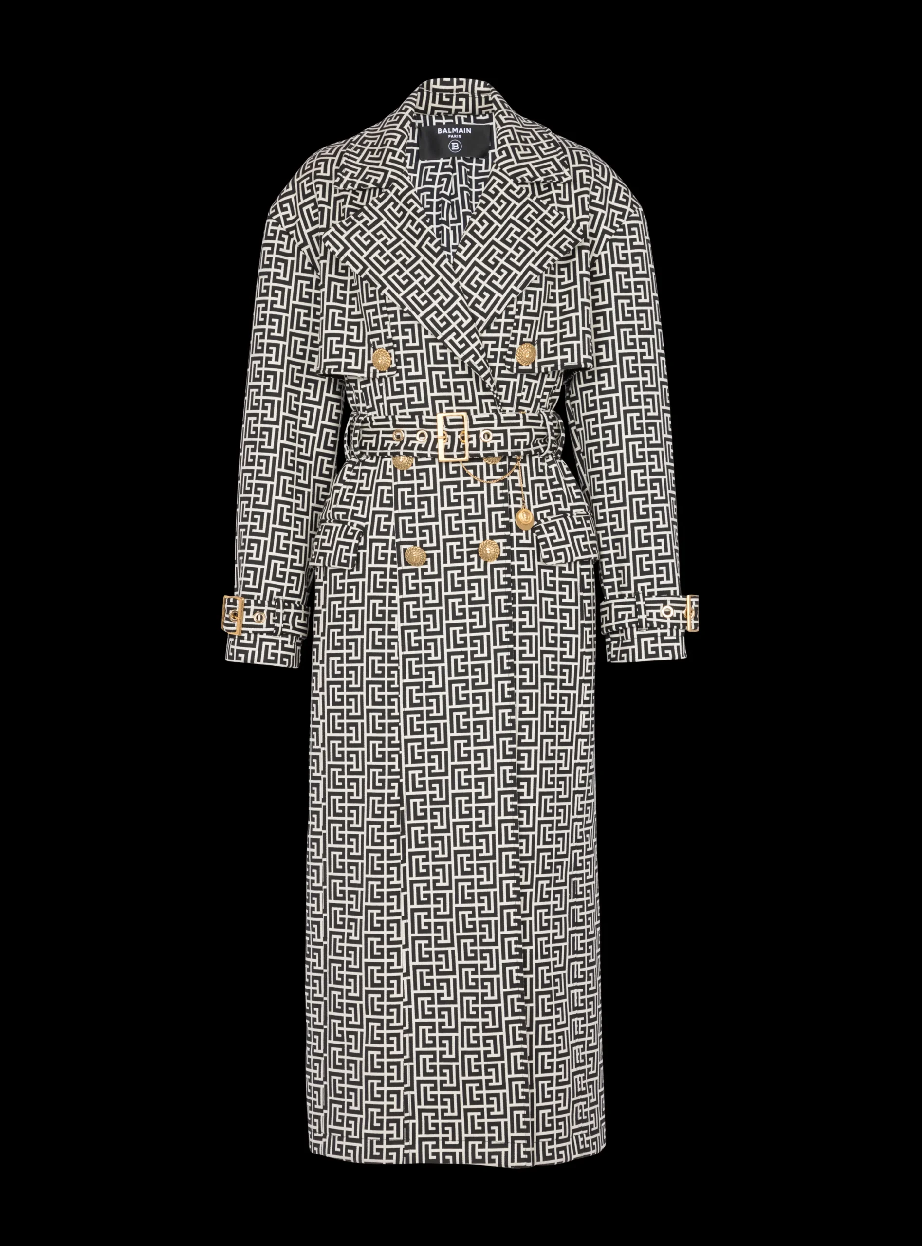 Store Monogrammed Trench Coat Women Outerwear