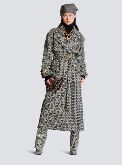 Store Monogrammed Trench Coat Women Outerwear