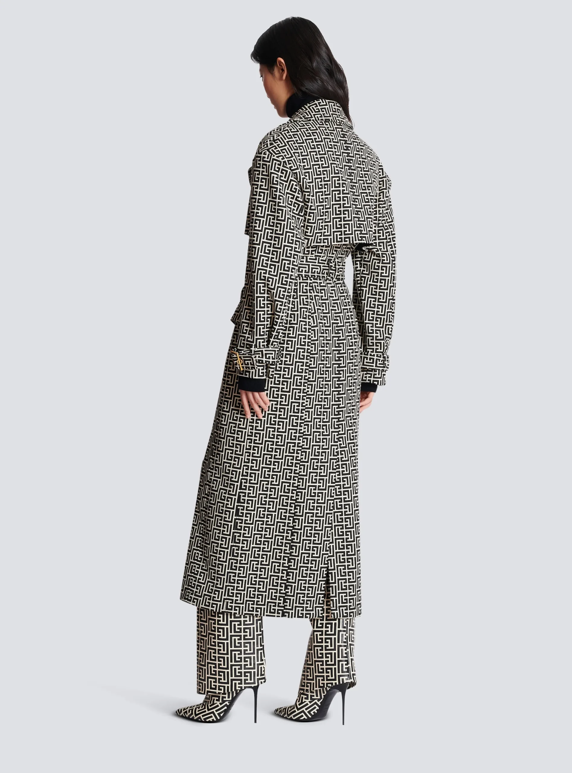 Store Monogrammed Trench Coat Women Outerwear