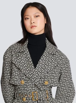Store Monogrammed Trench Coat Women Outerwear