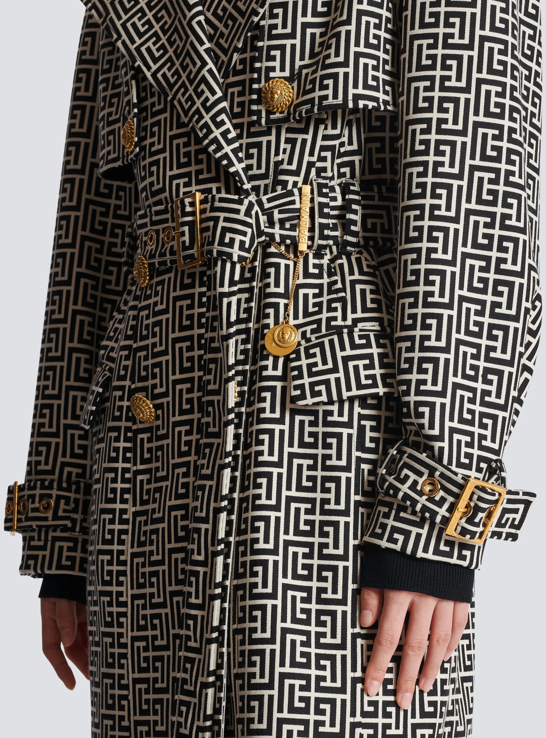 Store Monogrammed Trench Coat Women Outerwear