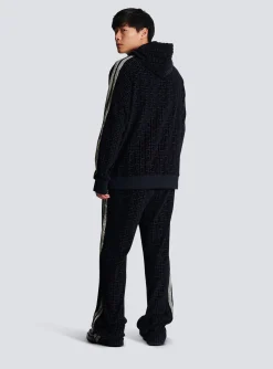 Flash Sale Monogrammed Velvet Hooded Sweatshirt Sportswear|Sweatshirts