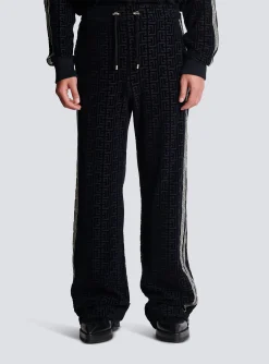 Discount Monogrammed Velvet Joggers Sportswear|Trousers And Shorts