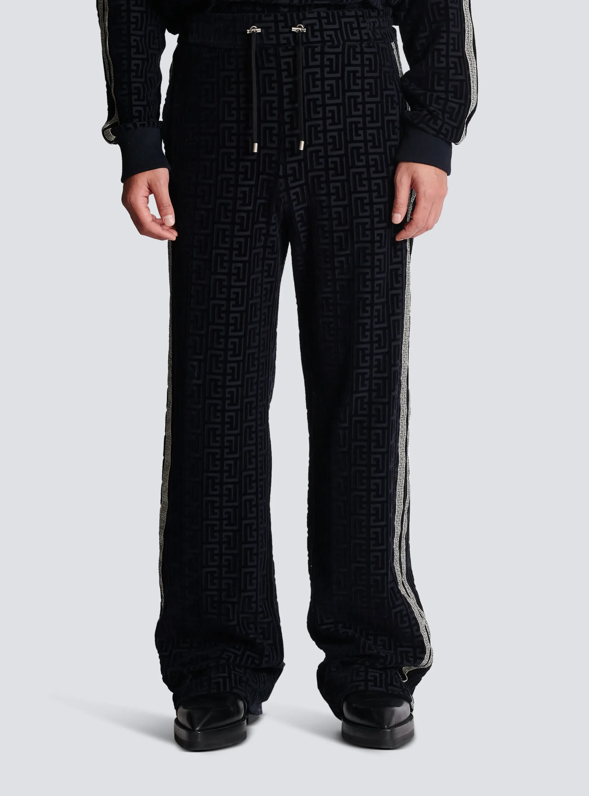 Discount Monogrammed Velvet Joggers Sportswear|Trousers And Shorts