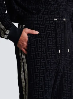 Discount Monogrammed Velvet Joggers Sportswear|Trousers And Shorts