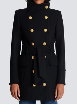 Flash Sale Officer Coat With Belt Women Outerwear