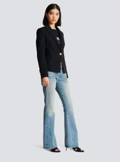 Discount One-button Wool Blazer Women Jackets And Blazers