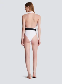 Hot One-piece Swimsuit With PB Belt Women Swimwear