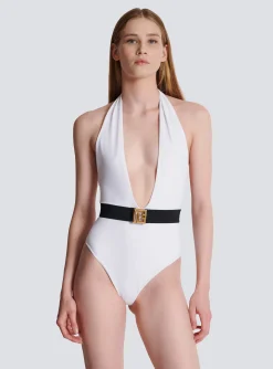 Hot One-piece Swimsuit With PB Belt Women Swimwear