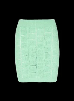 Cheap Openwork Monogram Knit Skirt Women Skirts|Knitwear