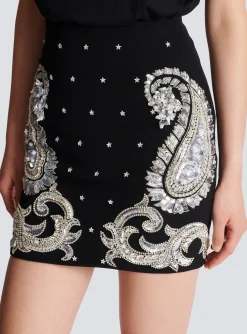 Outlet Paisley And Stars Embroidered Skirt Women Skirts