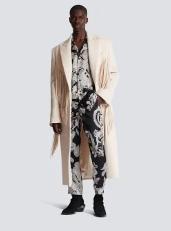 Fashion Paisley Print Silk Trousers Trousers And Shorts
