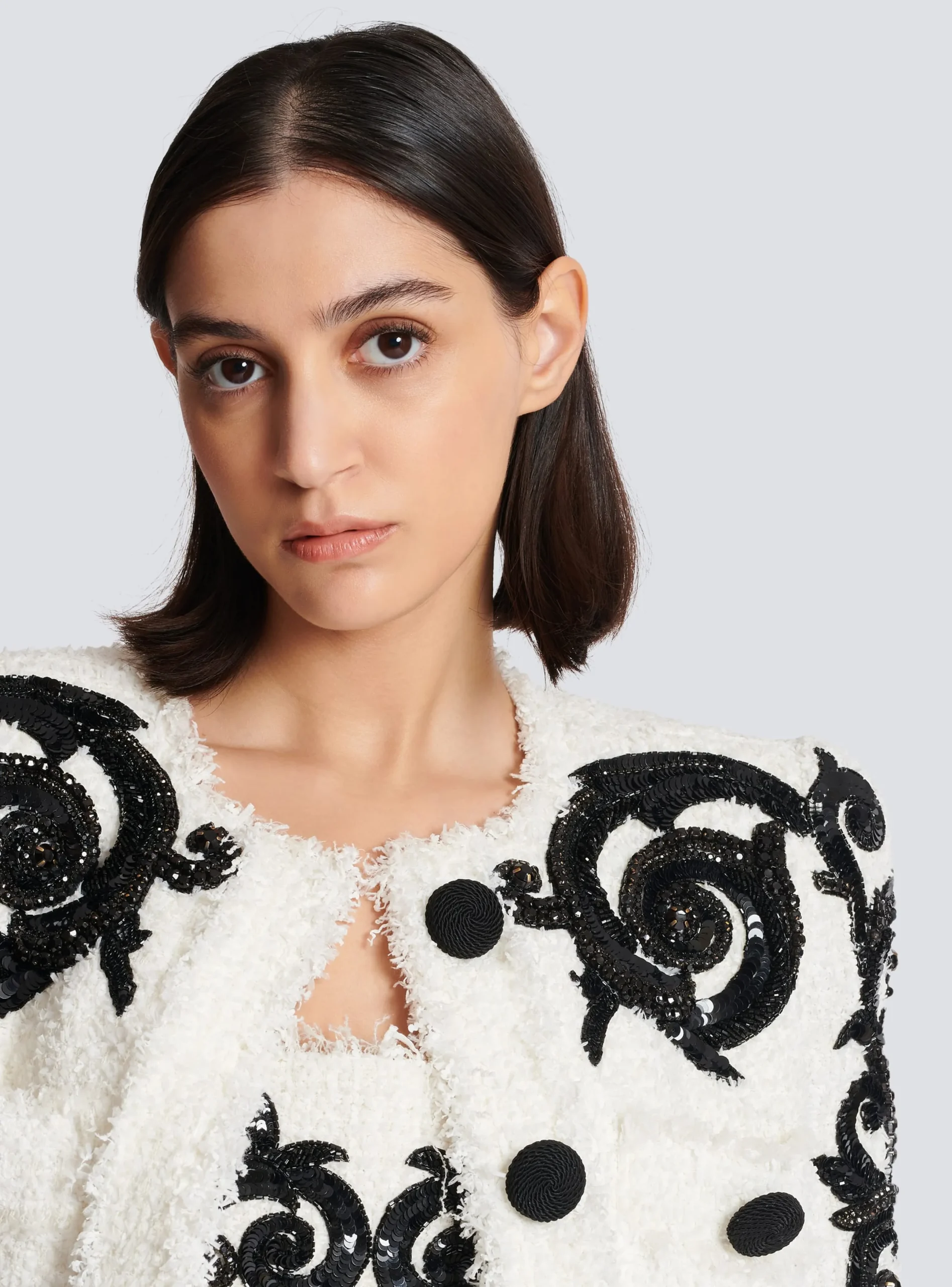 Online Paisley Tweed Jacket Women Jackets And Blazers