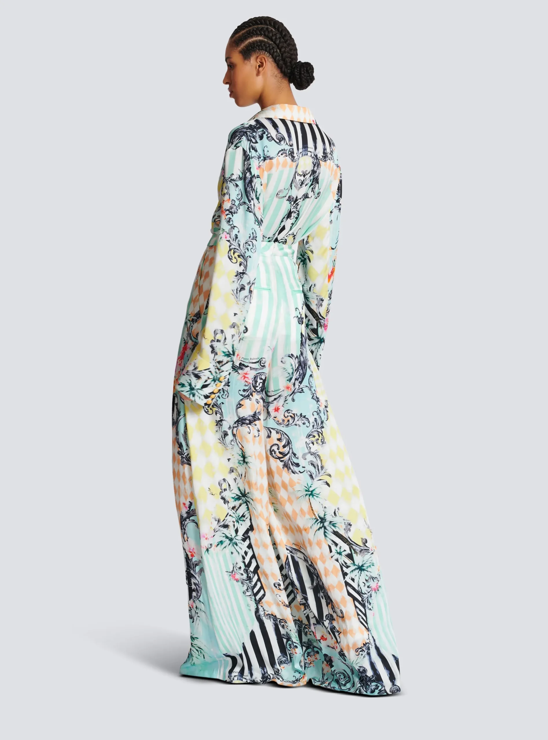 New Palazzo Trousers With Baroque Print Women Trousers And Shorts