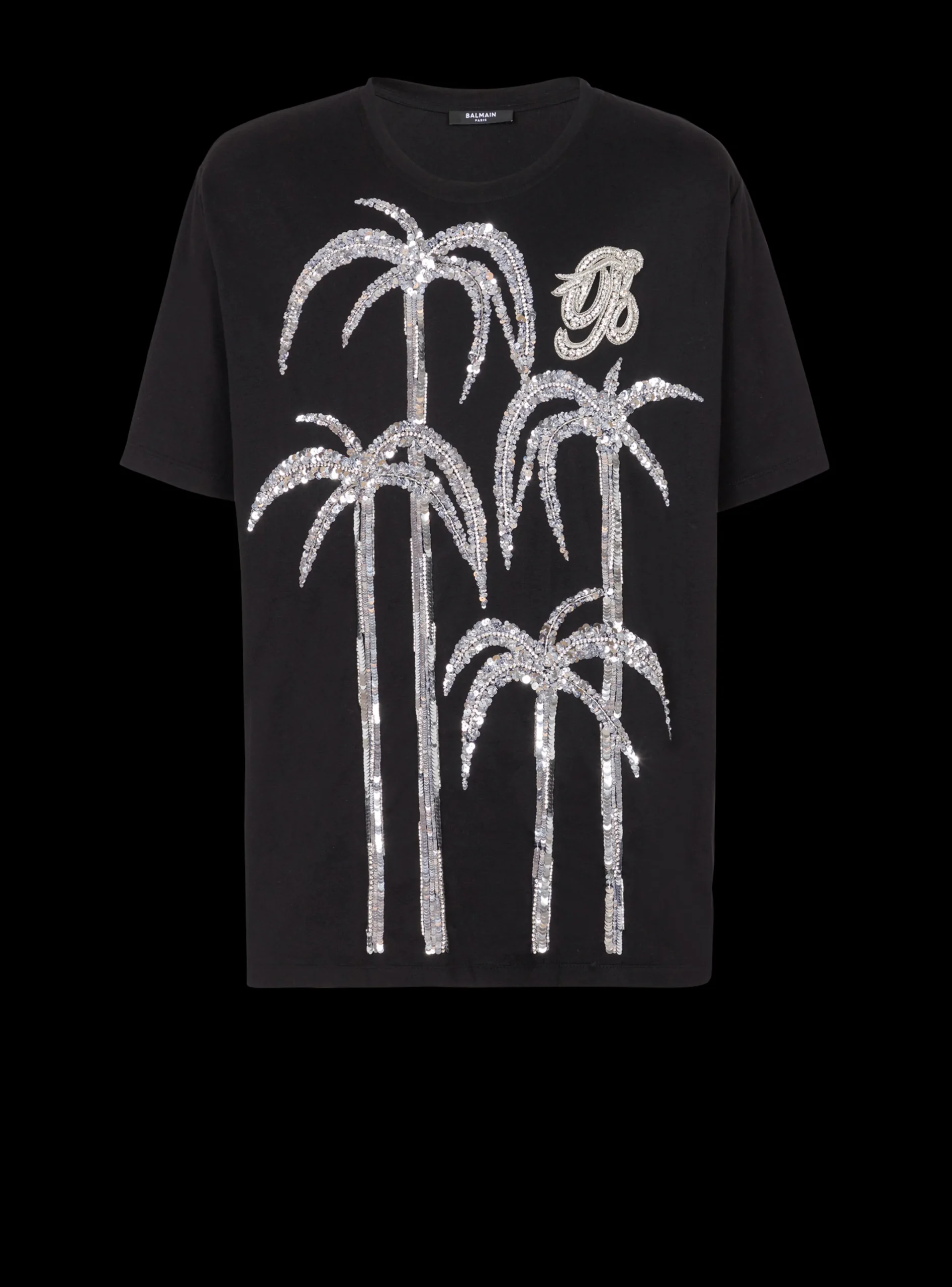 Fashion Palm Tree Embroidered T-shirt T-Shirts
