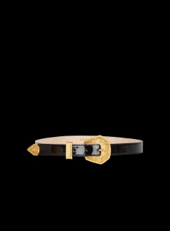 New Patent Leather Western Belt Women Belts