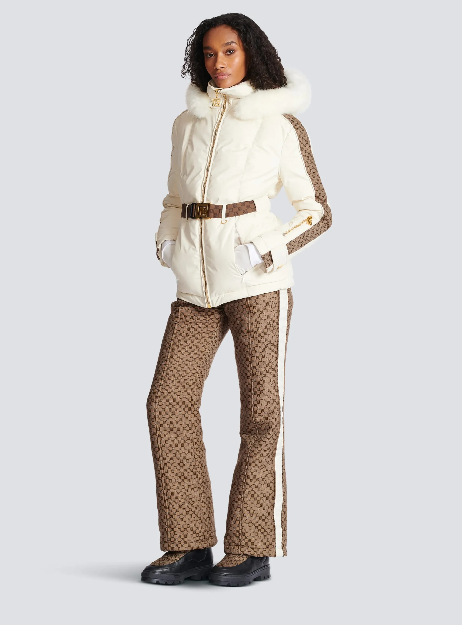 Shop PB Down Jacket With Belt Women Outerwear