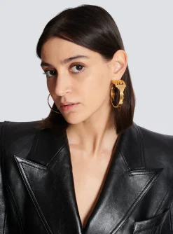 Cheap PB Key Creole Earrings Women Fashion Jewelry