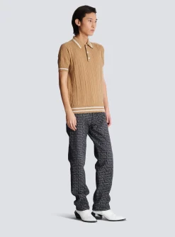 Outlet PB Labyrinth Wool Polo Shirt Knitwear|Shirts And Polos