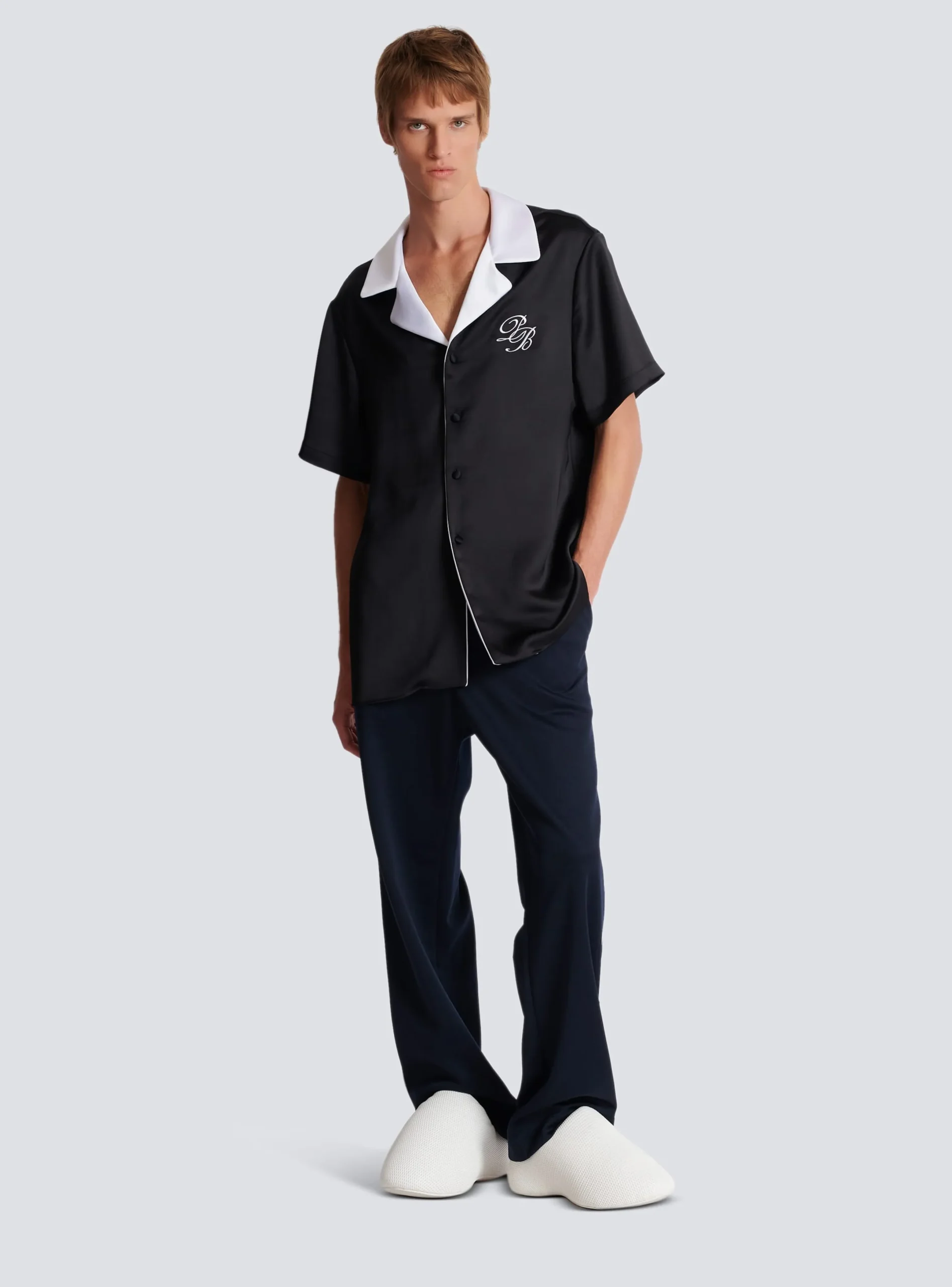 Online PB Signature Satin Short-sleeved Shirt Shirts And Polos