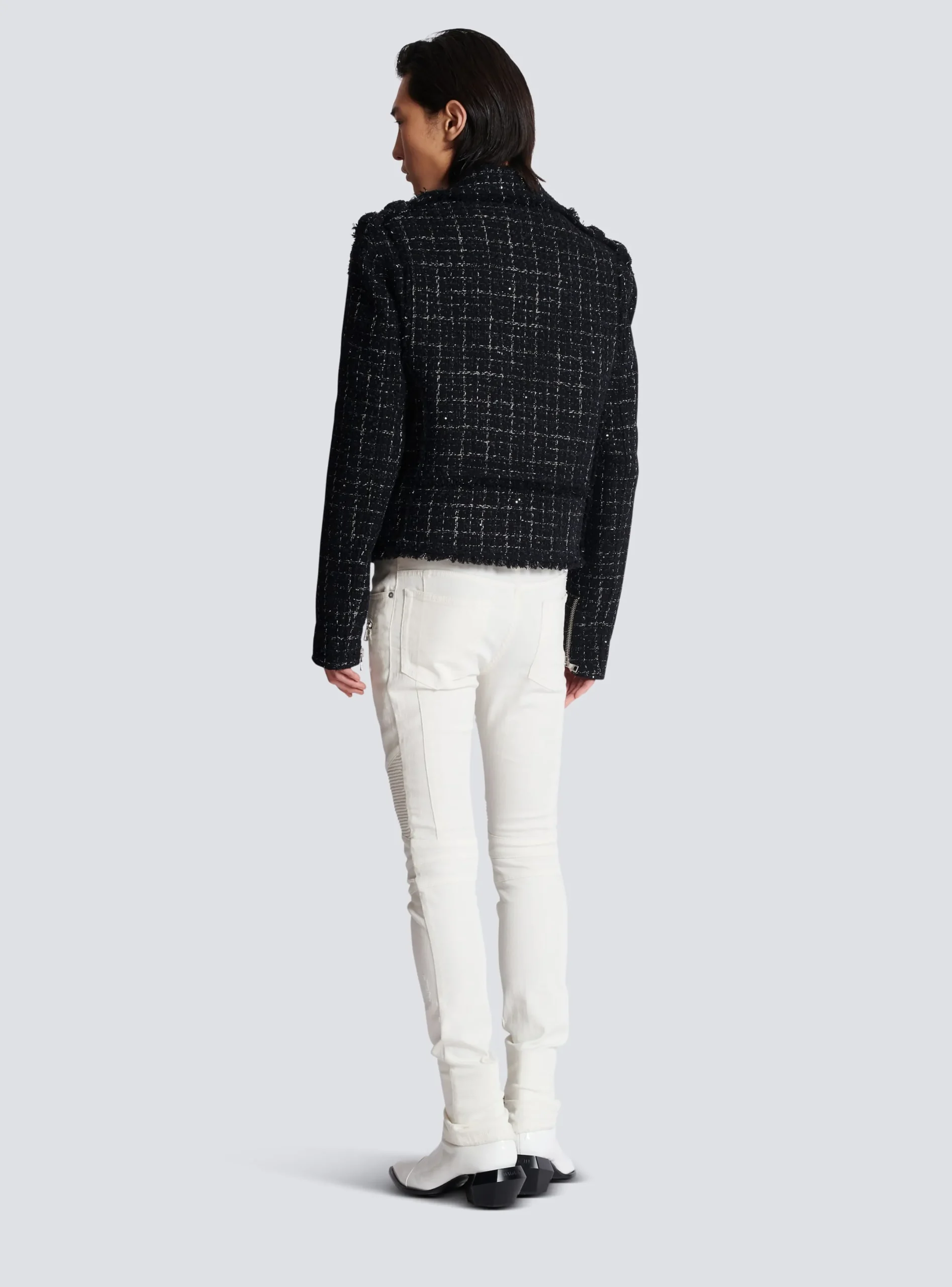 Discount PB Signature Tweed Biker Jacket Outerwear