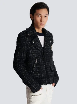 Discount PB Signature Tweed Biker Jacket Outerwear
