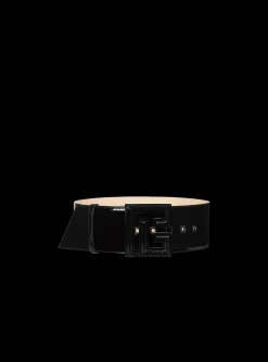 Cheap P-Belt In Patent Leather Women Belts