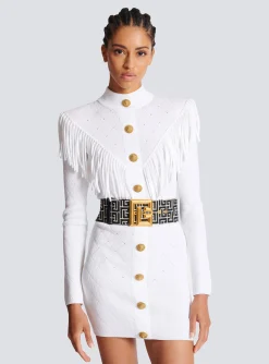 New P-Belt Monogram Jacquard Belt Women Belts