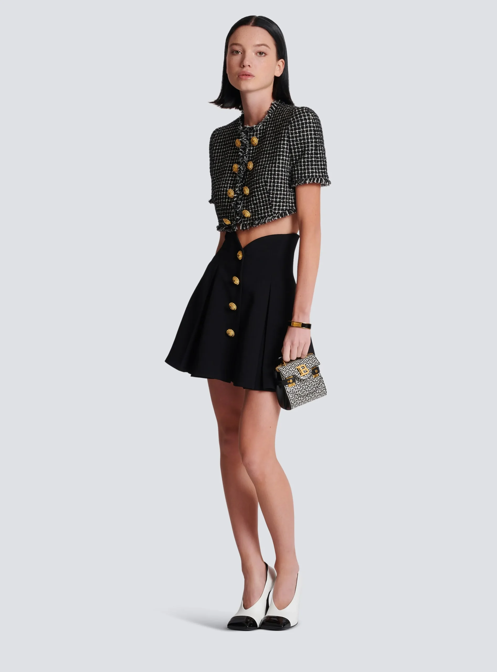 Online Pleated Crepe Tulip Skirt Women Skirts