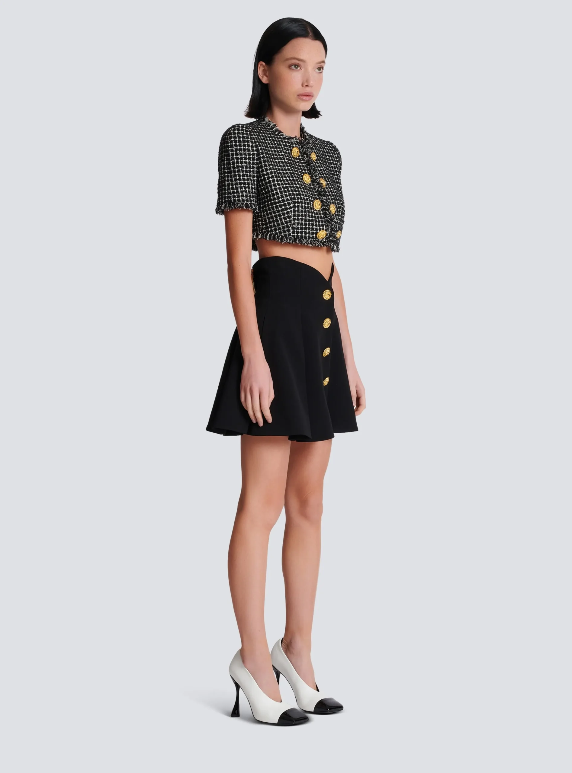 Online Pleated Crepe Tulip Skirt Women Skirts