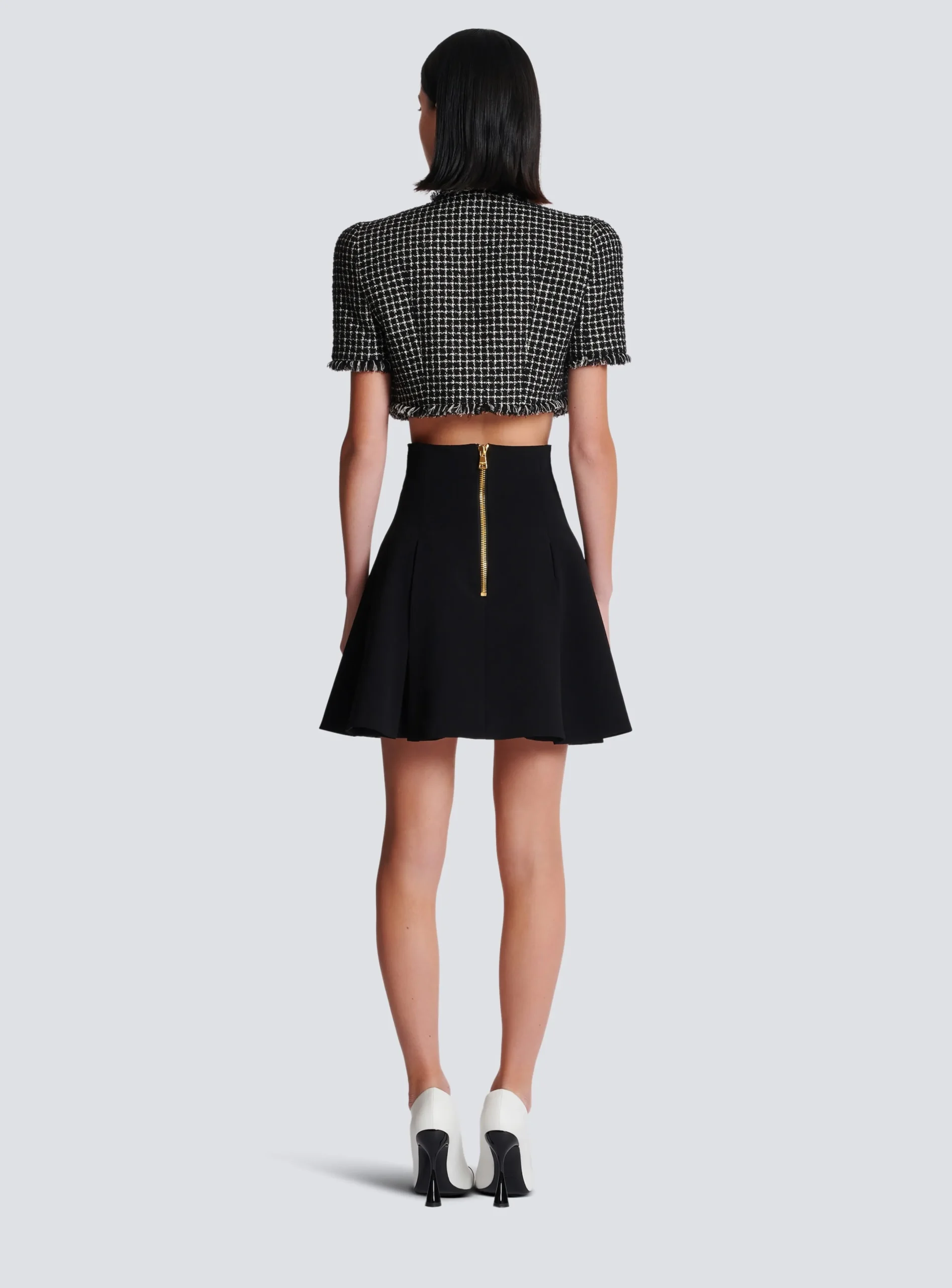 Online Pleated Crepe Tulip Skirt Women Skirts