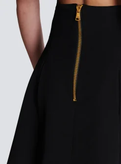 Online Pleated Crepe Tulip Skirt Women Skirts